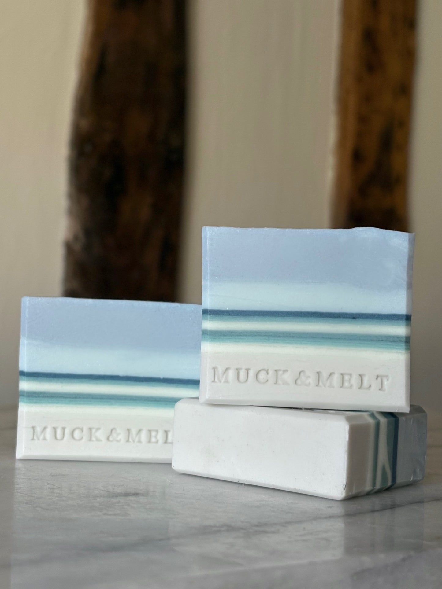 Groups of Camber Sands beach inspired handmade travel soap bar- luxury gift