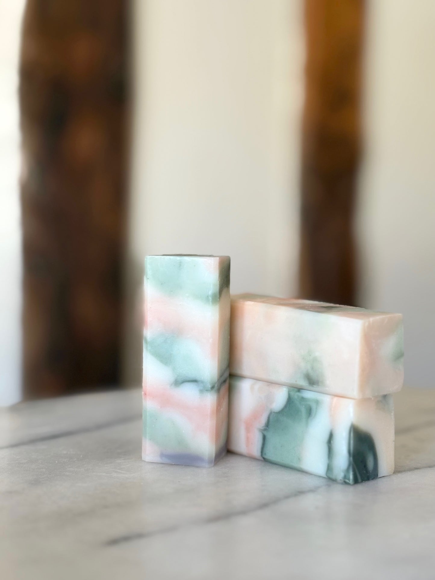 Mini Blossom all natural handmade soap — luxury floral-inspired travel soap bar.