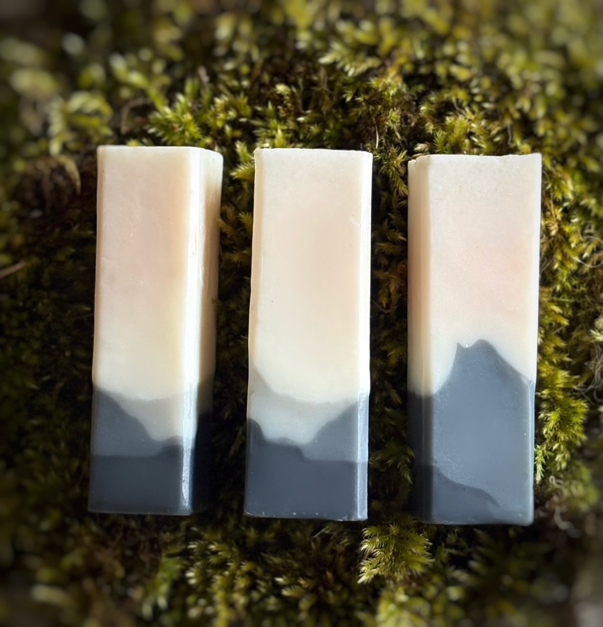 Mini Valley travel-sized handmade soap — mini natural soap bar perfect for sensitive skin with mountain design.
