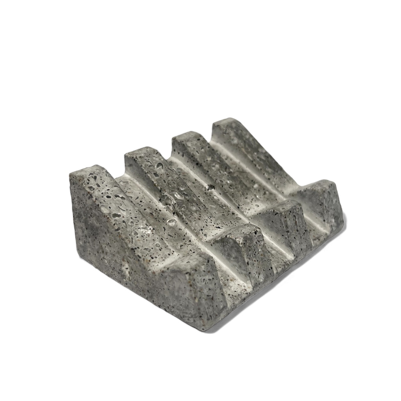 Handcrafted soap dish inspired by rugged rocks and raw textures