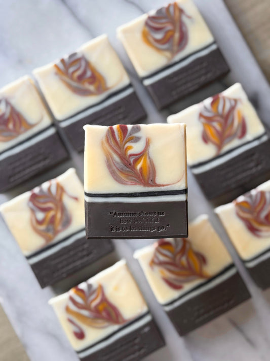 AUTUMN Natural Handmade Soap Bar – Cedarwood, Orange & Lavender