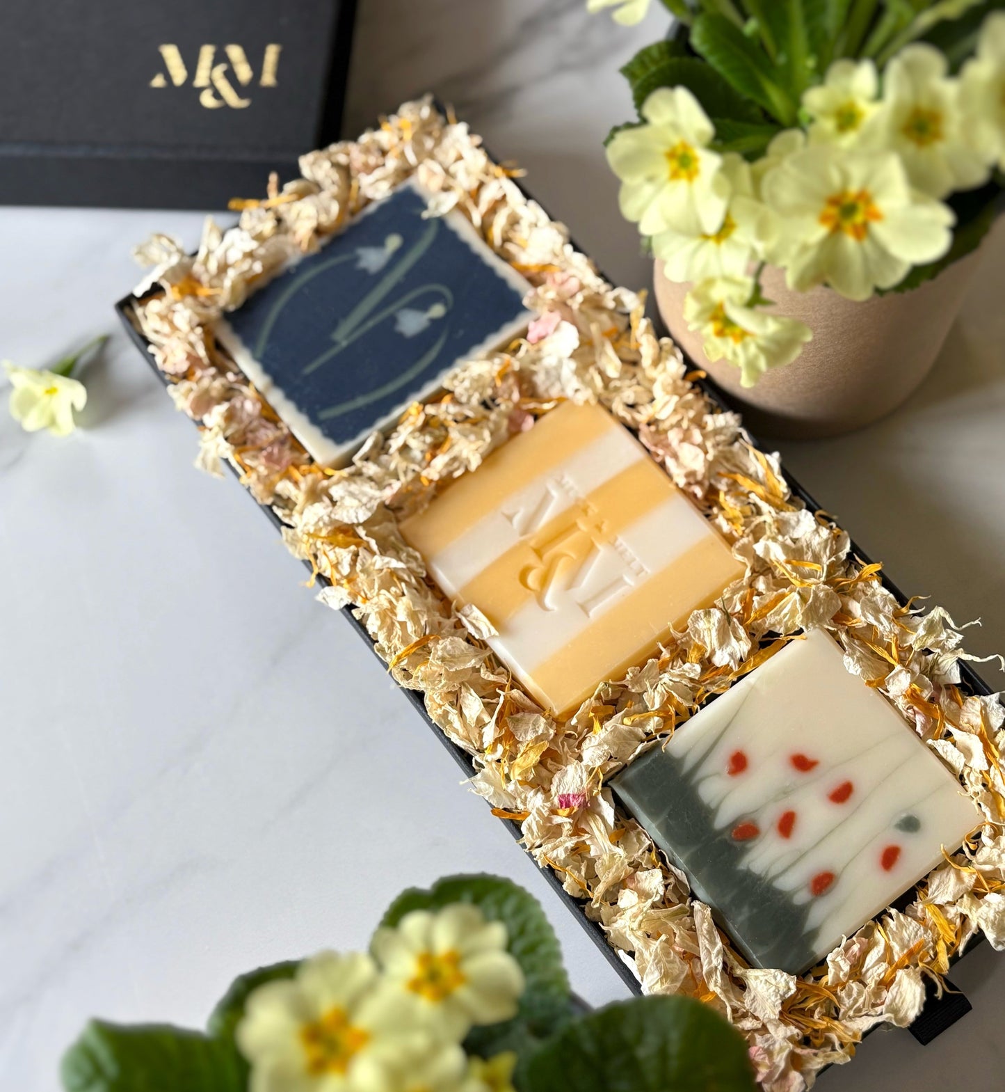 3 beautiful soaps in a 3 soap gift set