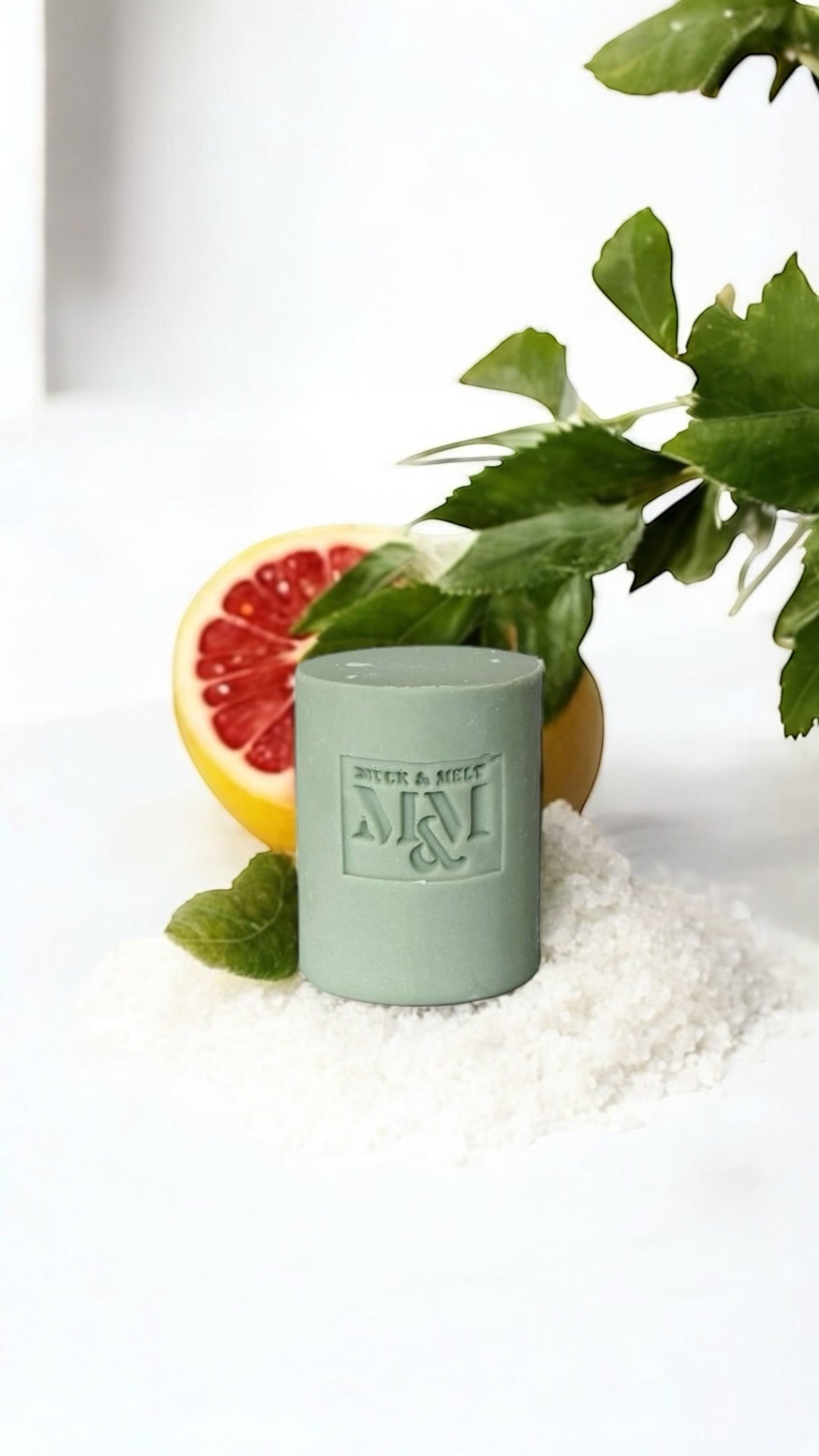 mineral rich green clay soap with sea salt and grapefruit essential oil gift ideas