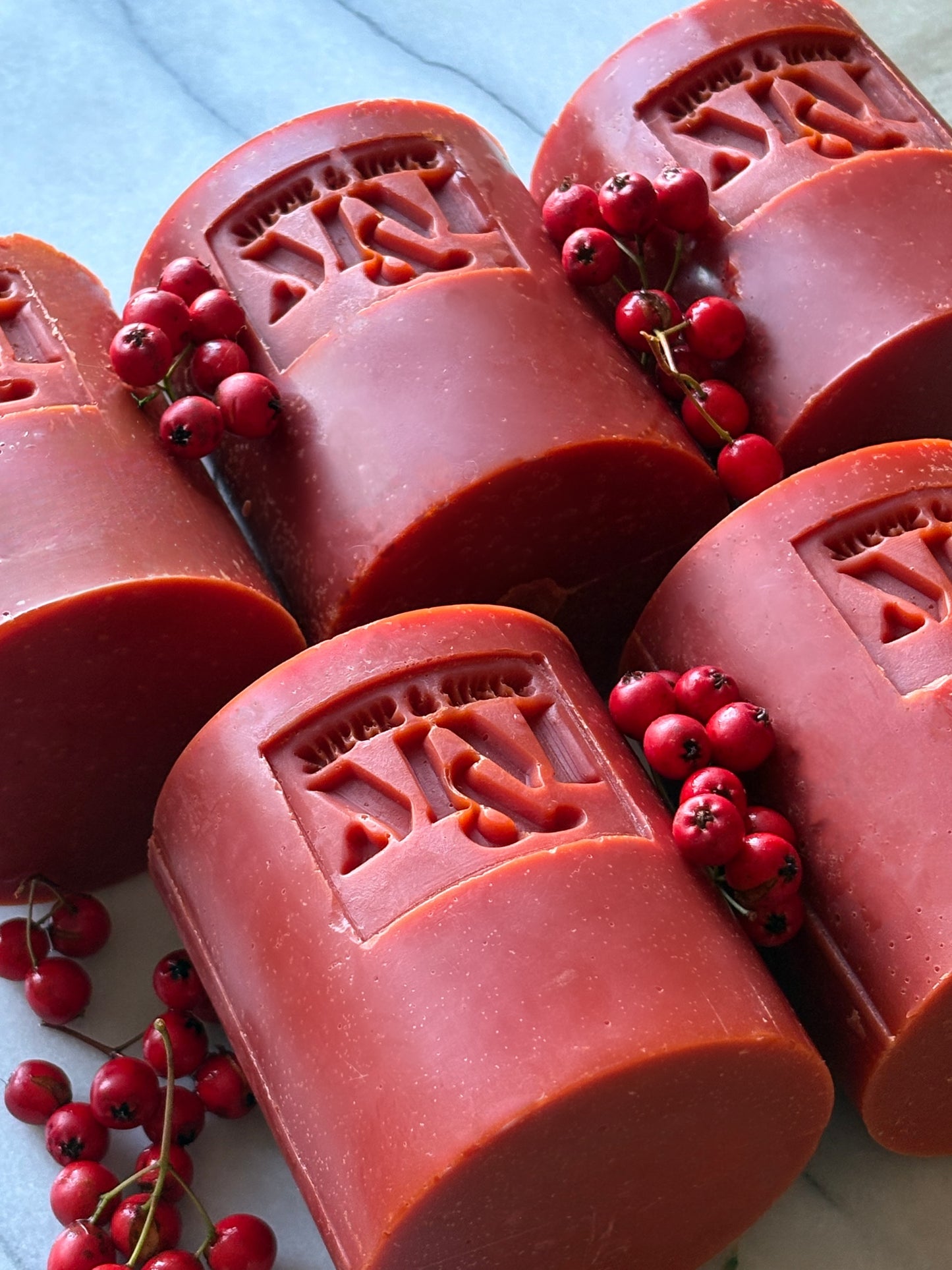 The Red One Santa red natural soap with mango butter”