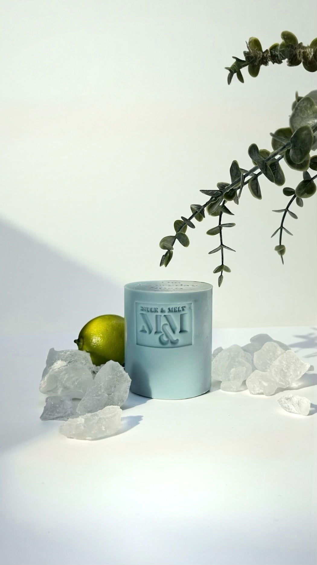 “Duck Egg Blue natural soap bar with sugar for extra bubbles”