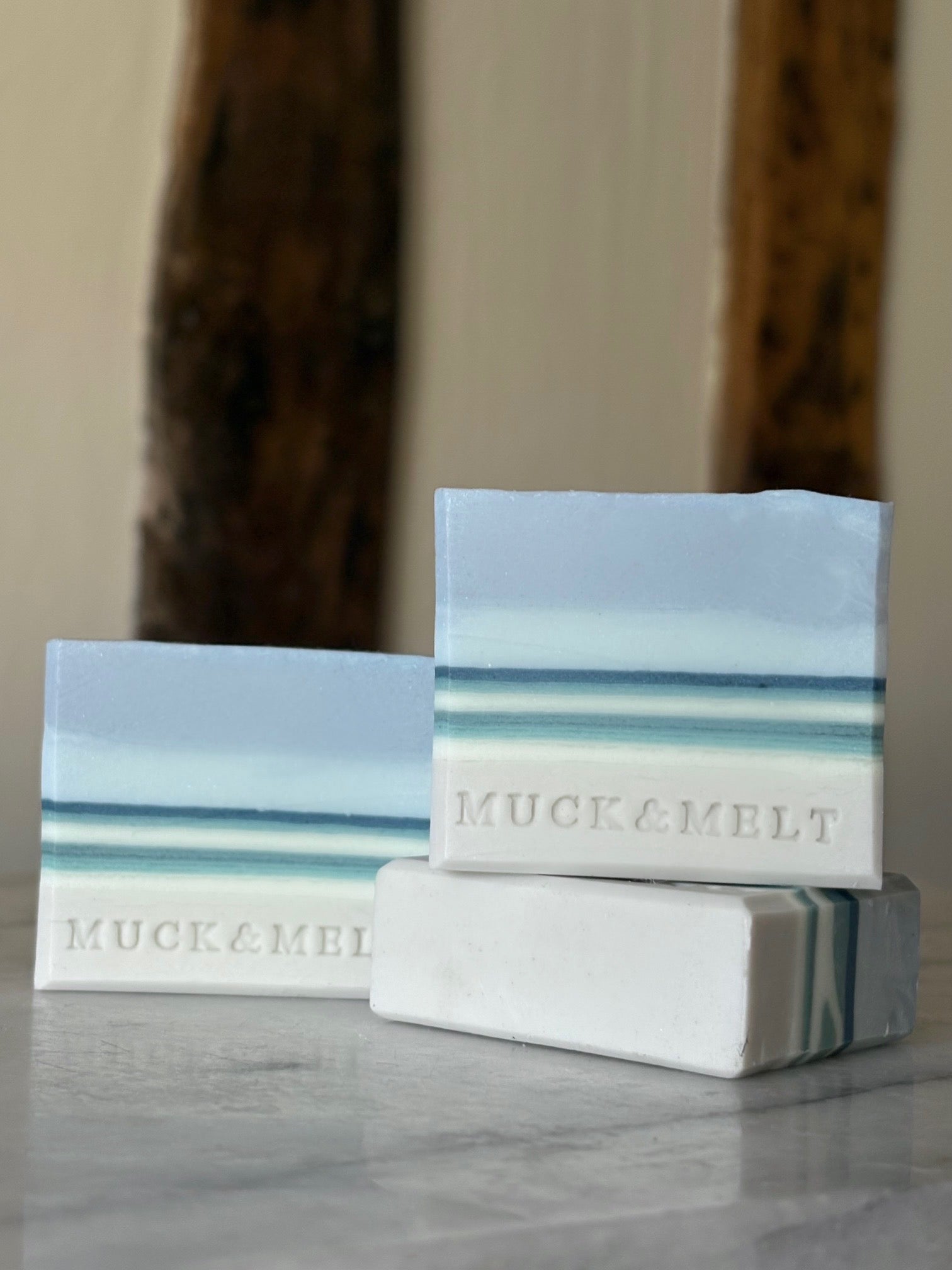 Groups of Camber Sands beach inspired handmade travel soap bar- luxury gift