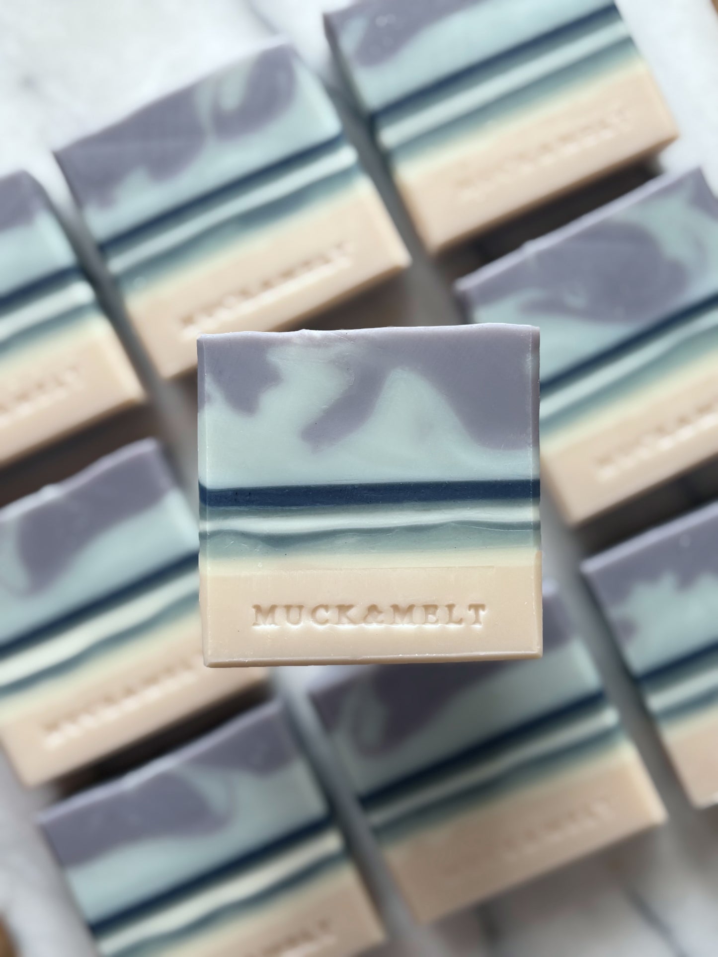 collection of coastal beach soaps handmade soap company