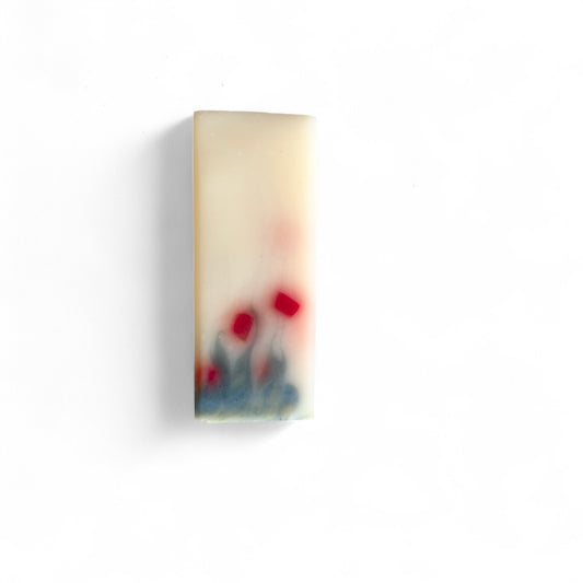 Mini Poppies mini handmade soap — flower-inspired luxury soap bar for travel or gifting.