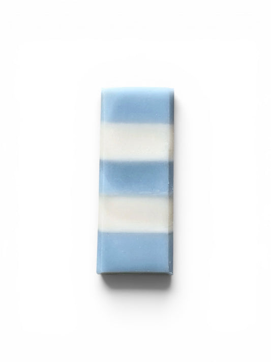 Mini Baby Blue Stripes Soap | Muck and Melt Mini Muckers