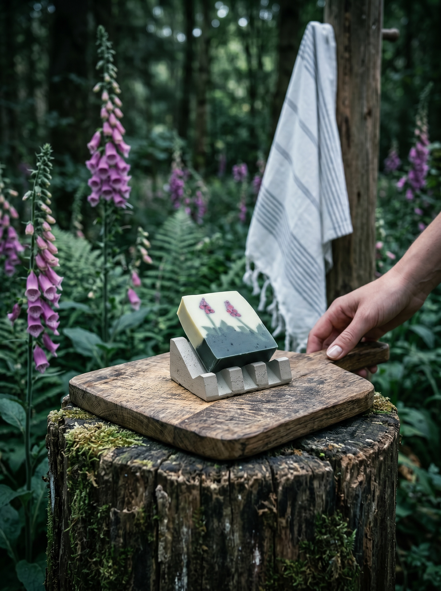 FOXGLOVES Soap - Natural Handmade Soap Inspired by Woodland Flowers & Herbs | British Artisan Gift