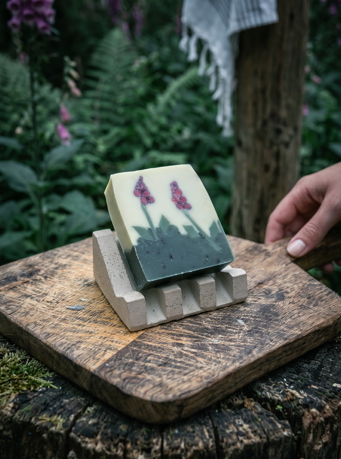 FOXGLOVES Soap - Natural Handmade Soap Inspired by Woodland Flowers & Herbs | British Artisan Gift
